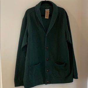 Duluth Trading Green Cardigan